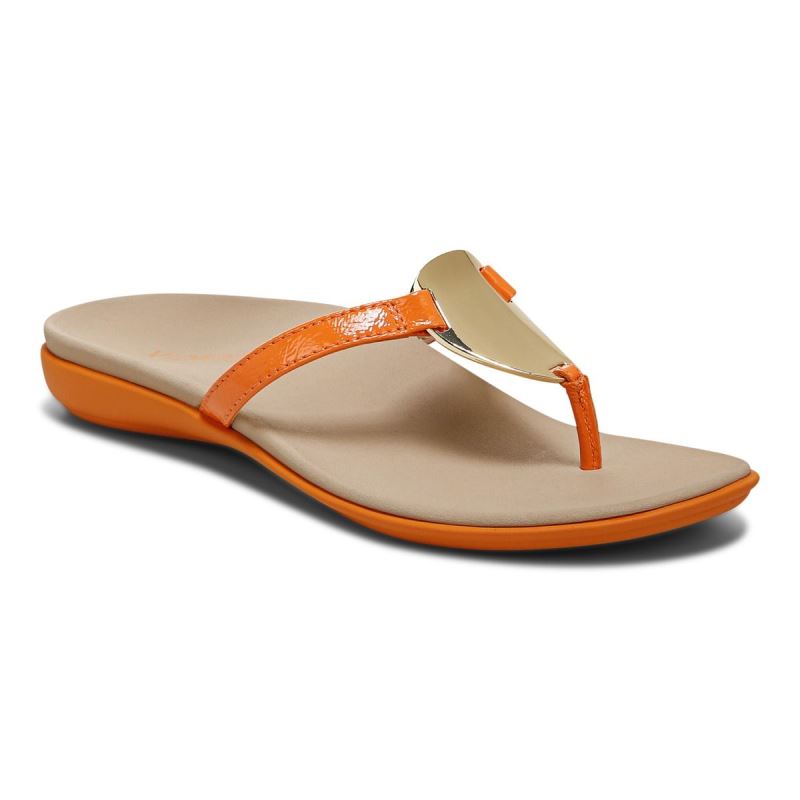 Vionic Raysa Puntera Post Sandal Dorados | Kq9BGyGA