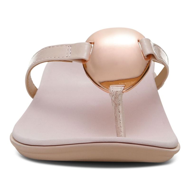 Vionic Raysa Puntera Post Sandal Rosas | uw3yc8VN