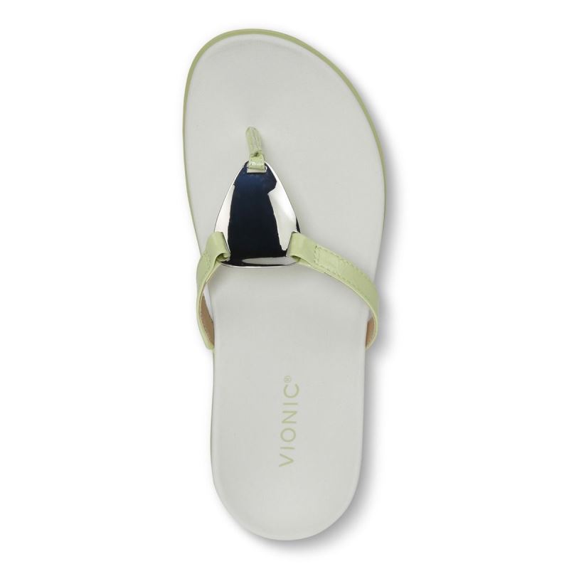 Vionic Raysa Puntera Post Sandal Verdes Claro | qYLHuIsA