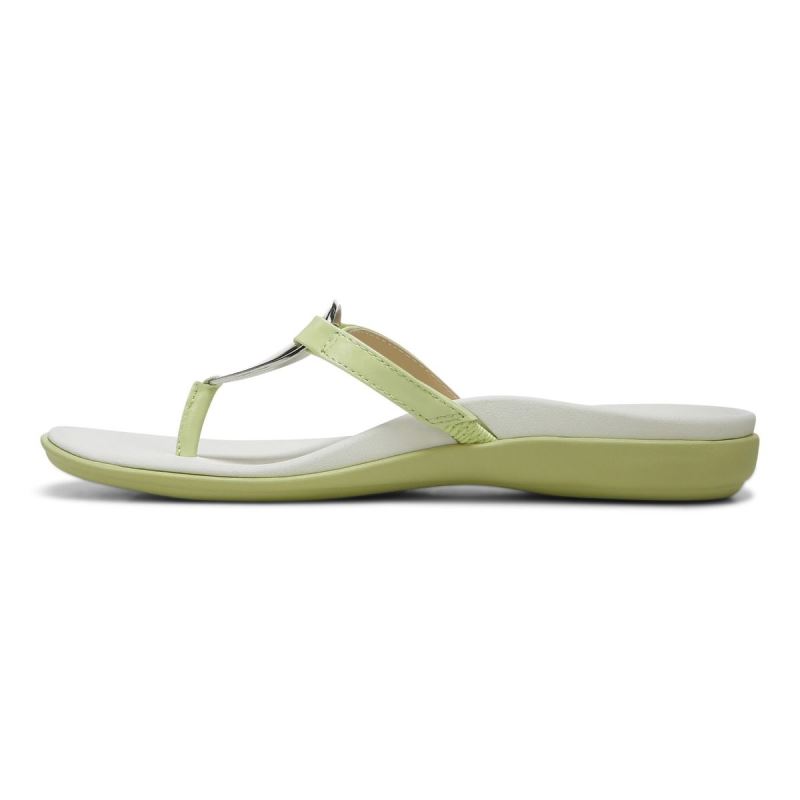 Vionic Raysa Puntera Post Sandal Verdes Claro | qYLHuIsA