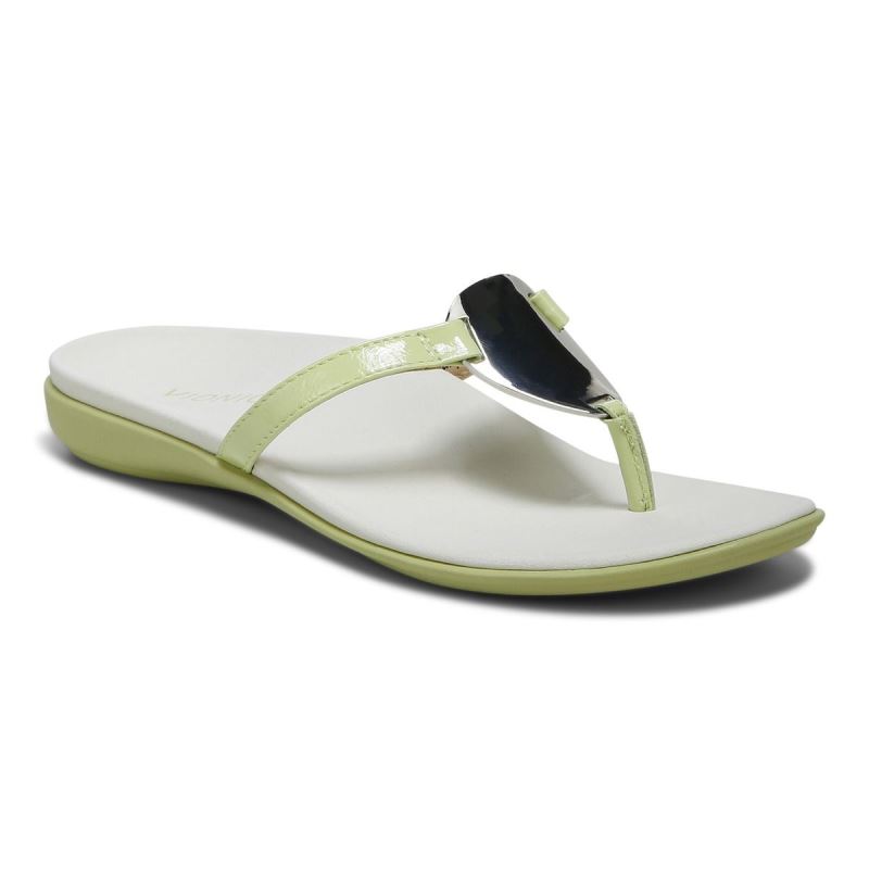 Vionic Raysa Puntera Post Sandal Verdes Claro | qYLHuIsA