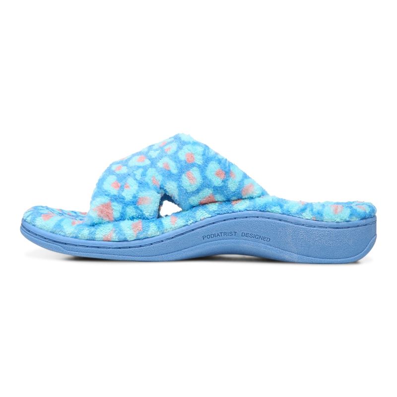 Vionic Relax Slippers Azur Leopardo | Cp8tSvp7