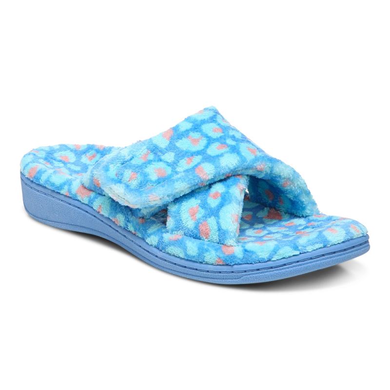 Vionic Relax Slippers Azur Leopardo | Cp8tSvp7