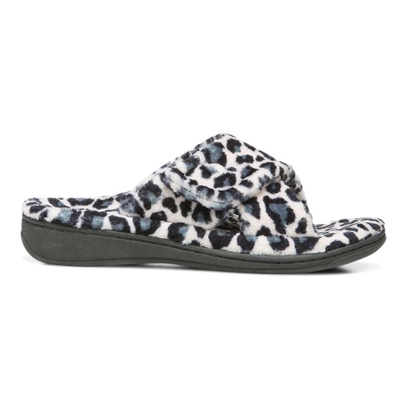 Vionic Relax Slippers Creme Leopardo | iZvhBmpa