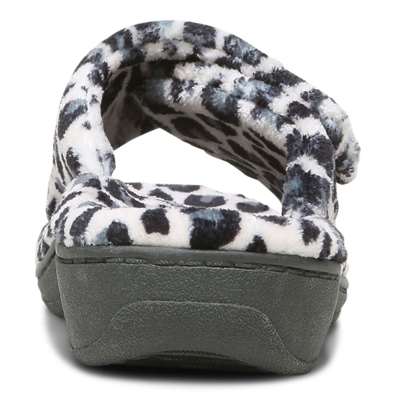 Vionic Relax Slippers Creme Leopardo | iZvhBmpa