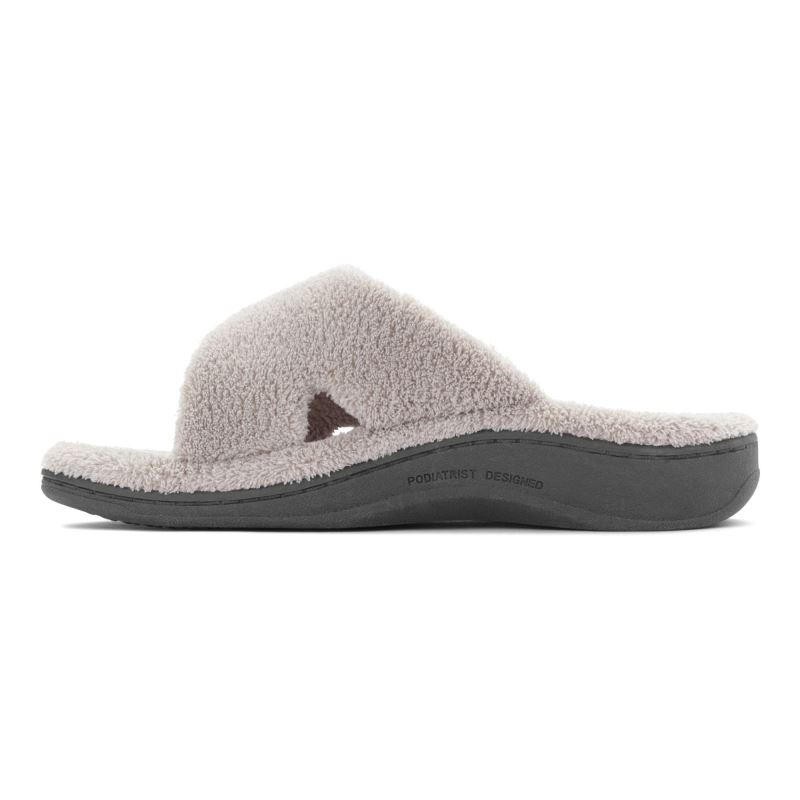 Vionic Relax Slippers Grises Claro | JfTTw1U2