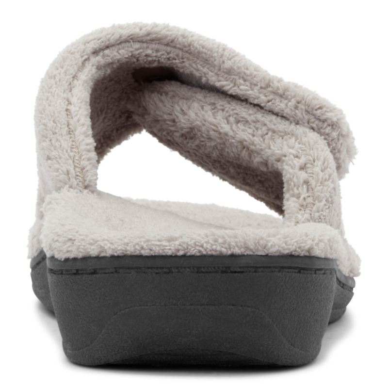 Vionic Relax Slippers Grises Claro | JfTTw1U2