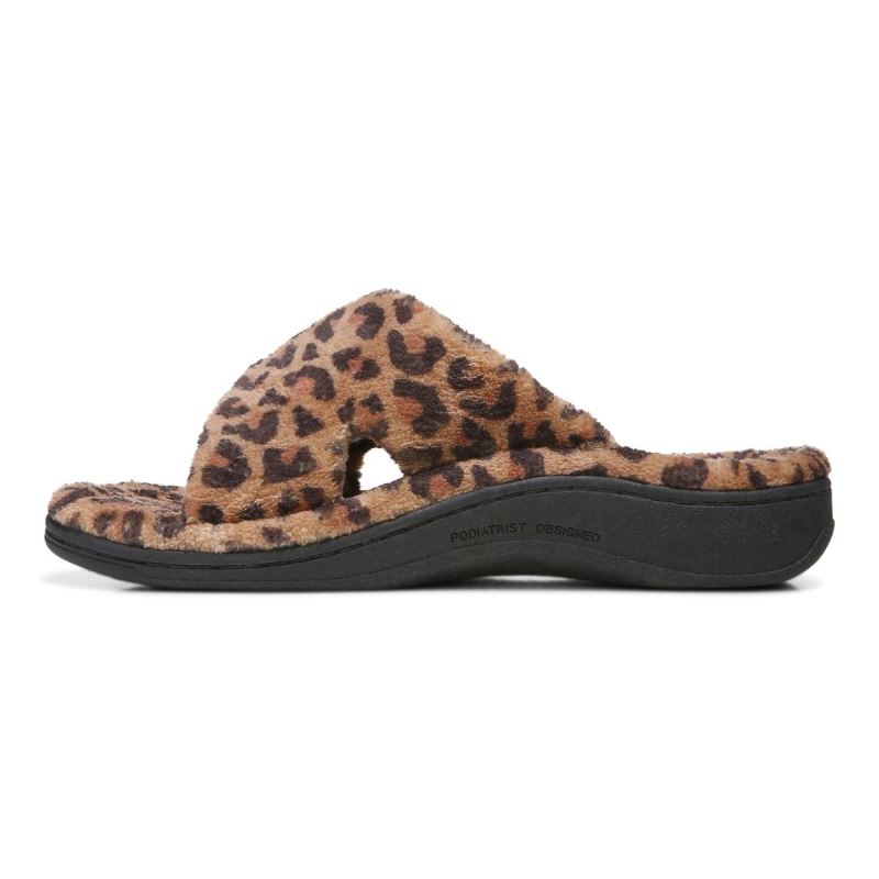 Vionic Relax Slippers Marrom Leopardo | o15Cgen2