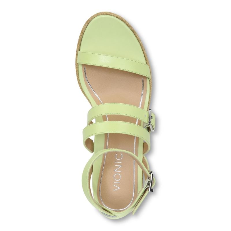 Vionic Sabina Wedge Verdes Claro | nE4LxTTB
