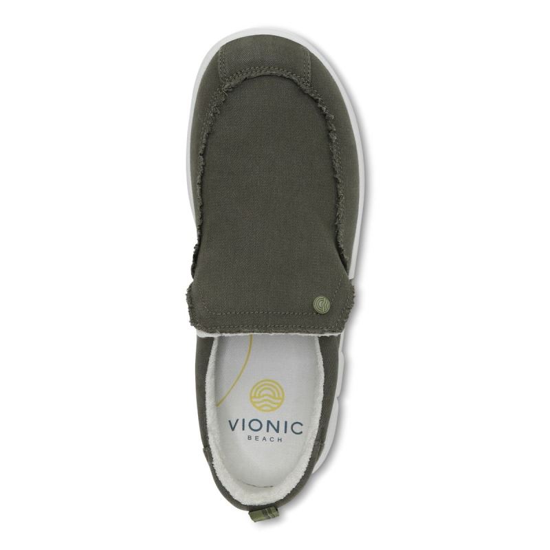 Vionic Seaview Slip on Sneaker Verde Oliva | rmMogV8l