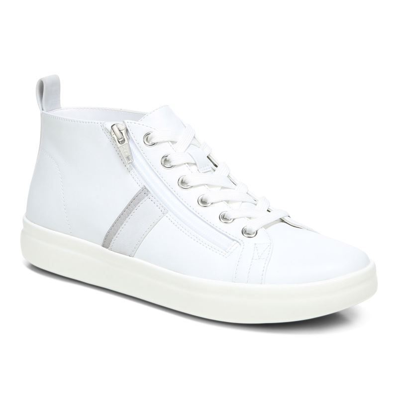 Vionic Stevie High Top Sneaker Blancos | Odhkpmxo