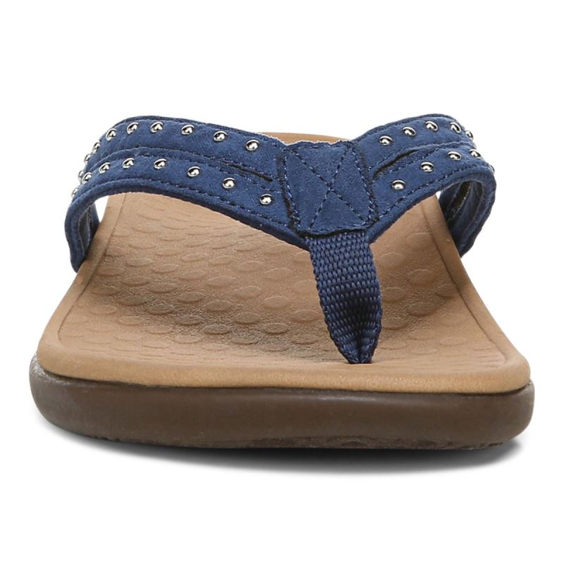 Vionic Tasha Puntera Post Sandal Azules Oscuro | MsrHDag9