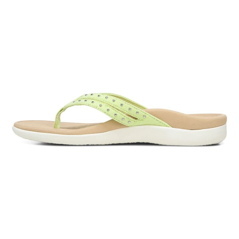 Vionic Tasha Puntera Post Sandal Verdes Claro | DTn6zGFf