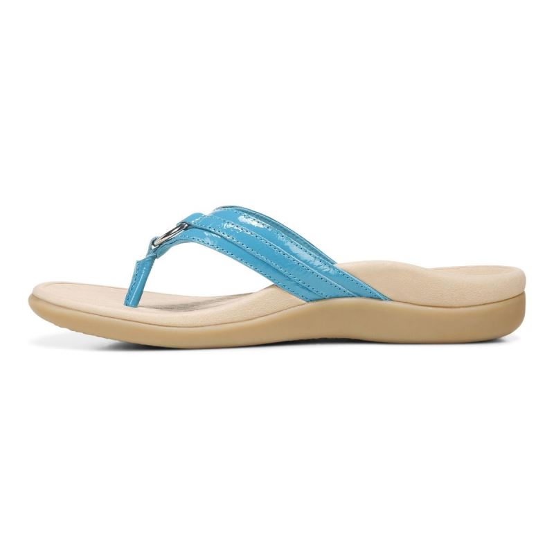 Vionic Tide Aloe Puntera Post Sandal Azules | rdoRuPvA