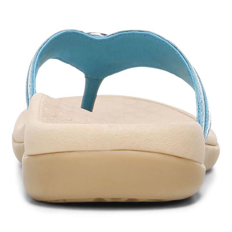 Vionic Tide Aloe Puntera Post Sandal Azules | rdoRuPvA