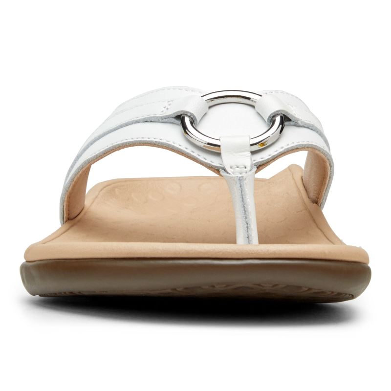 Vionic Tide Aloe Puntera Post Sandal Blancos | V13tgtku
