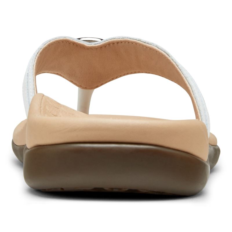 Vionic Tide Aloe Puntera Post Sandal Blancos | V13tgtku