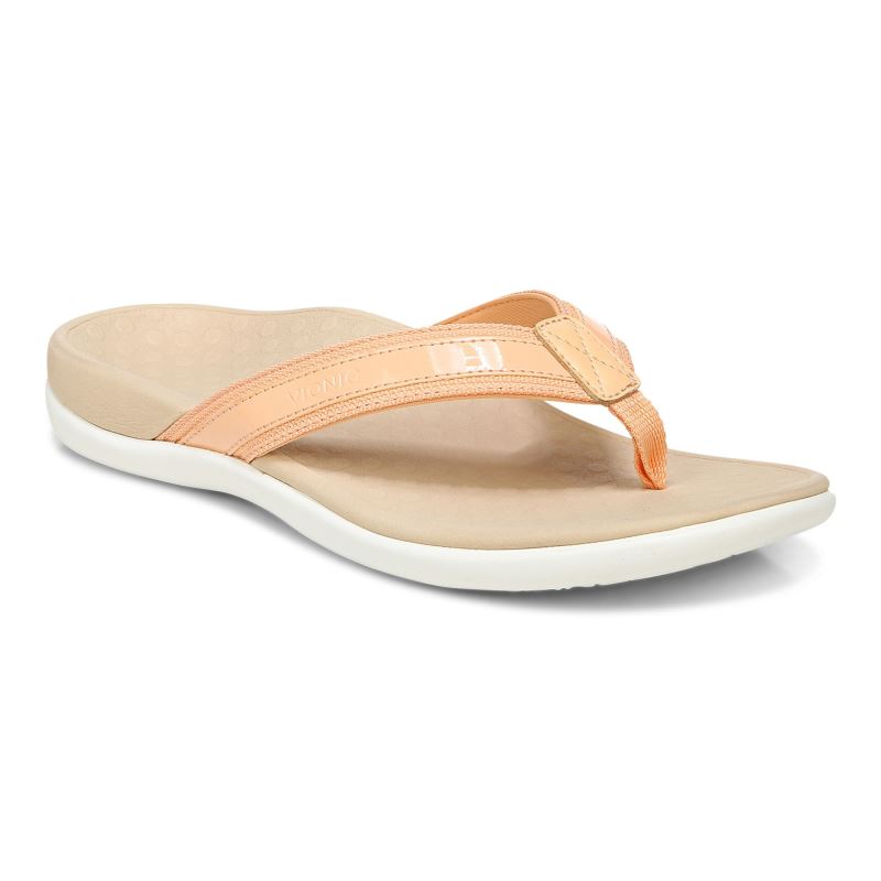Vionic Tide II Puntera Post Sandal Albaricoque | 921VqOuO