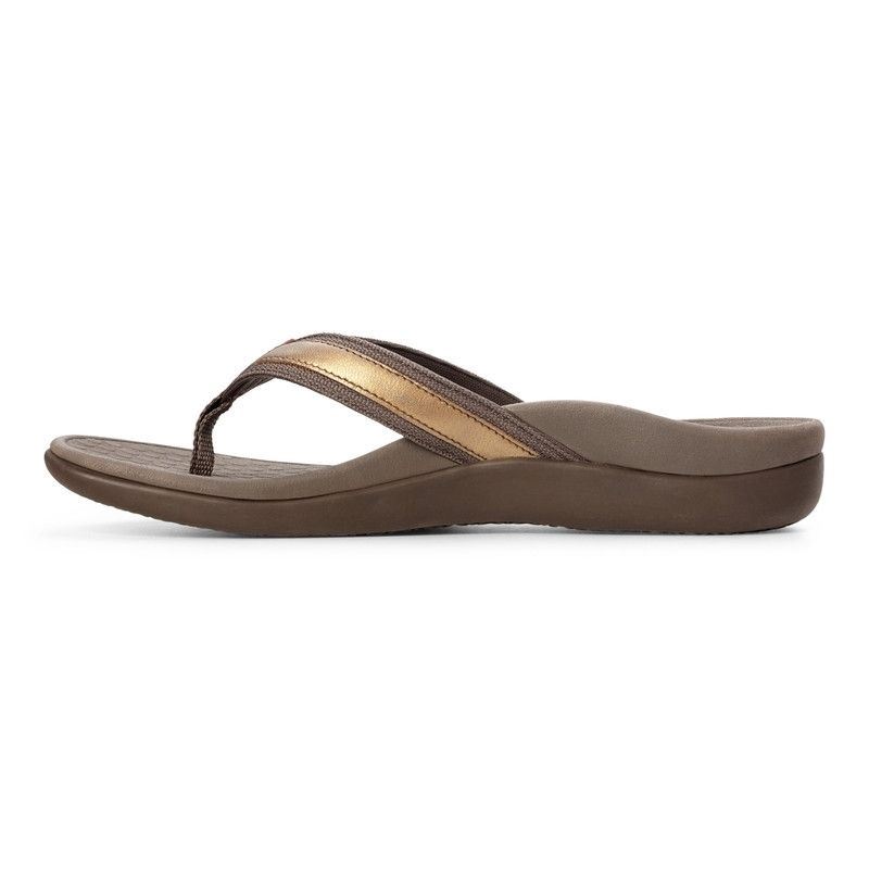Vionic Tide II Puntera Post Sandal Metal | MZO4agYv