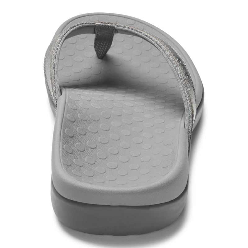 Vionic Tide II Puntera Post Sandal Metal | Vy3Wx1TY