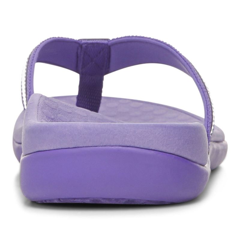 Vionic Tide II Puntera Post Sandal Morados | TZTTWLjg