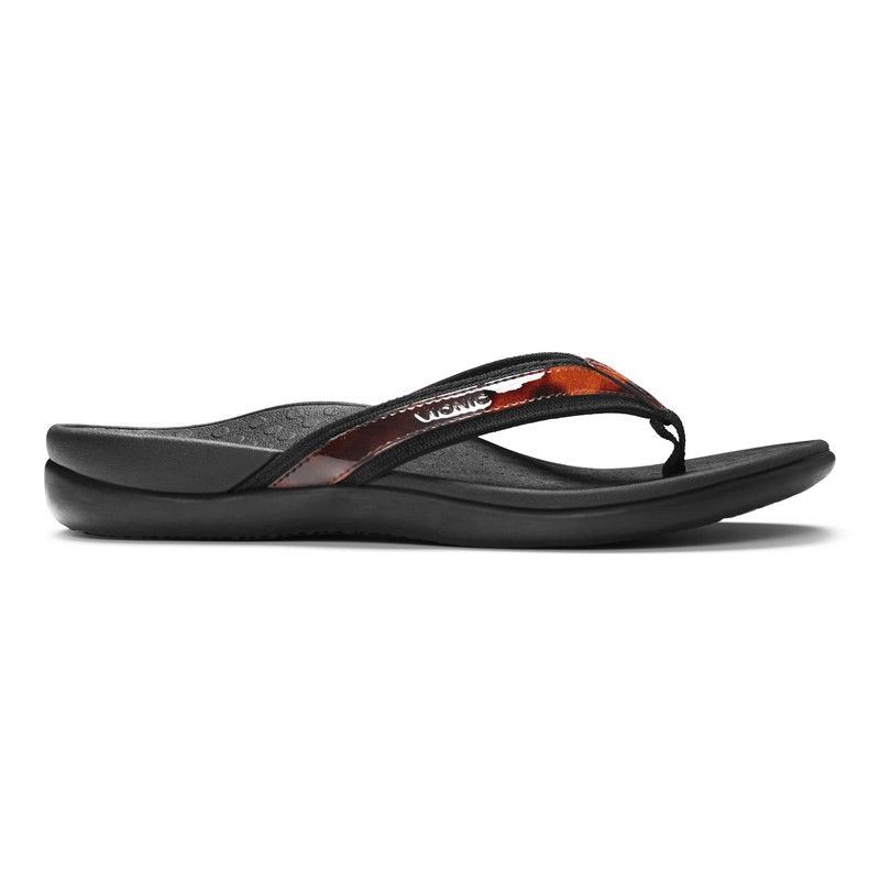 Vionic Tide II Puntera Post Sandal Negros | 9SbJsYlj