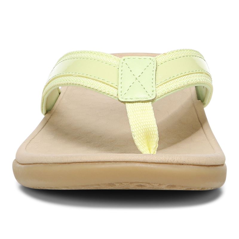 Vionic Tide II Puntera Post Sandal Verdes Claro | cuBGvCLK