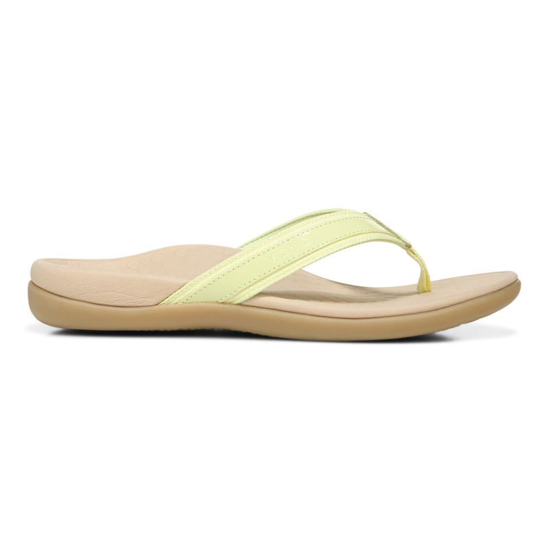 Vionic Tide II Puntera Post Sandal Verdes Claro | cuBGvCLK