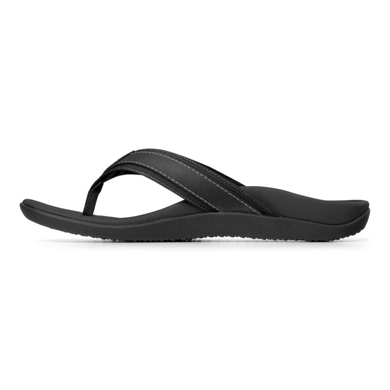 Vionic Tide Puntera Post Sandal Negros | ZZrrfnoh