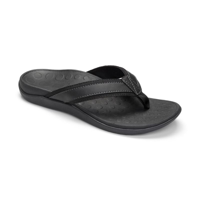 Vionic Tide Puntera Post Sandal Negros | ZZrrfnoh