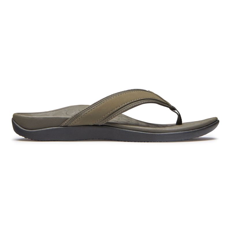 Vionic Tide Puntera Post Sandal Verde Oliva | TVxr1zrk