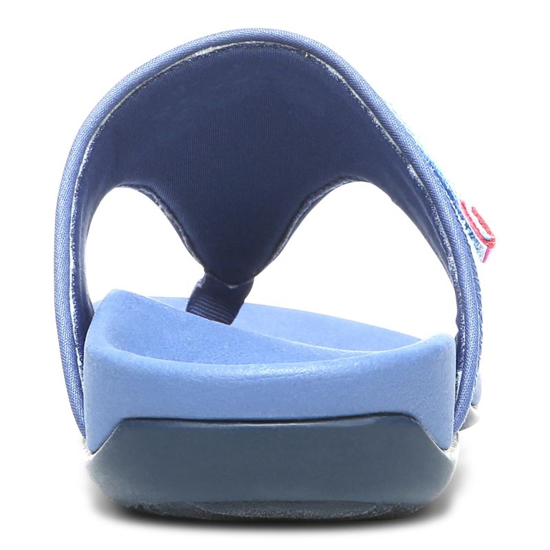 Vionic Tiffany Puntera Post Sandal Azules | LwgCkPAW
