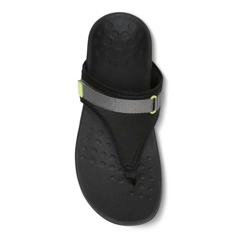 Vionic Tiffany Puntera Post Sandal Negros | bS4qgHJs