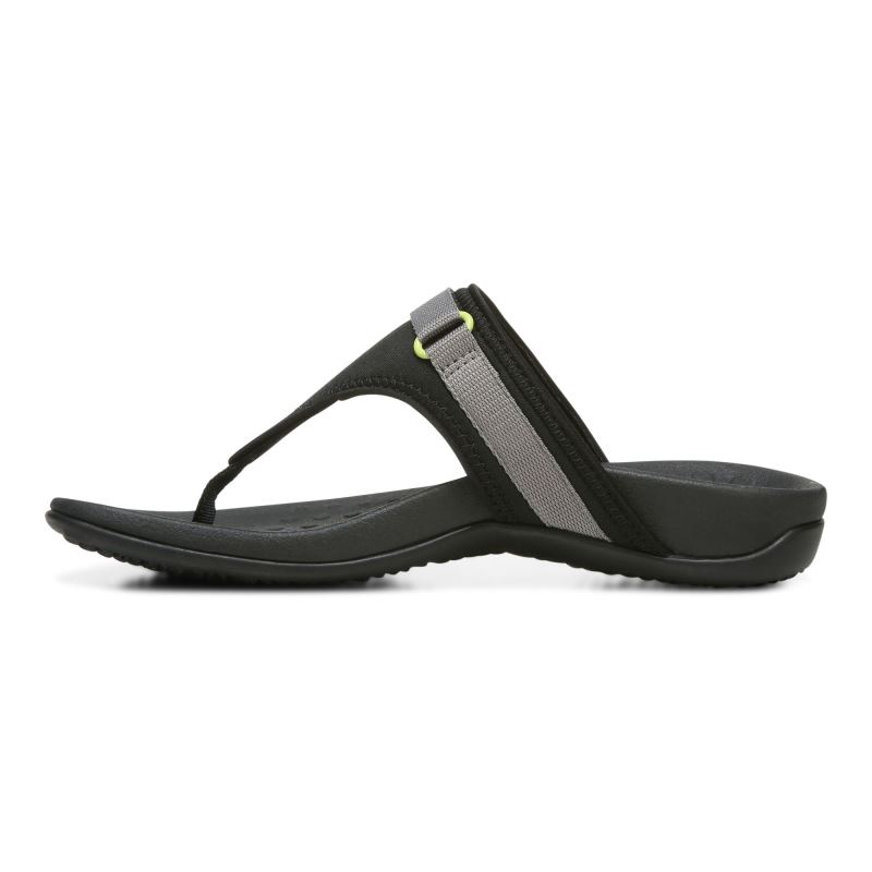 Vionic Tiffany Puntera Post Sandal Negros | bS4qgHJs