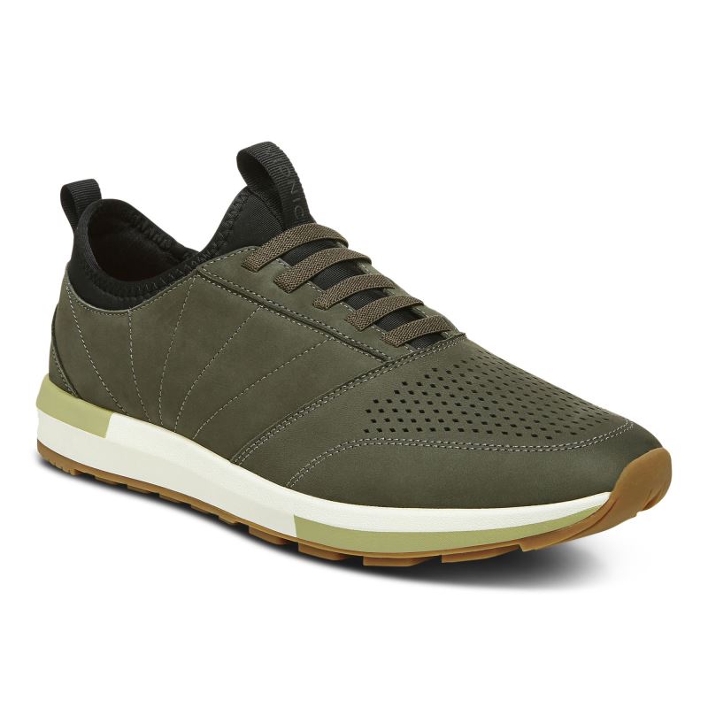 Vionic Trent Sneaker Verde Oliva | QVkHpEGL