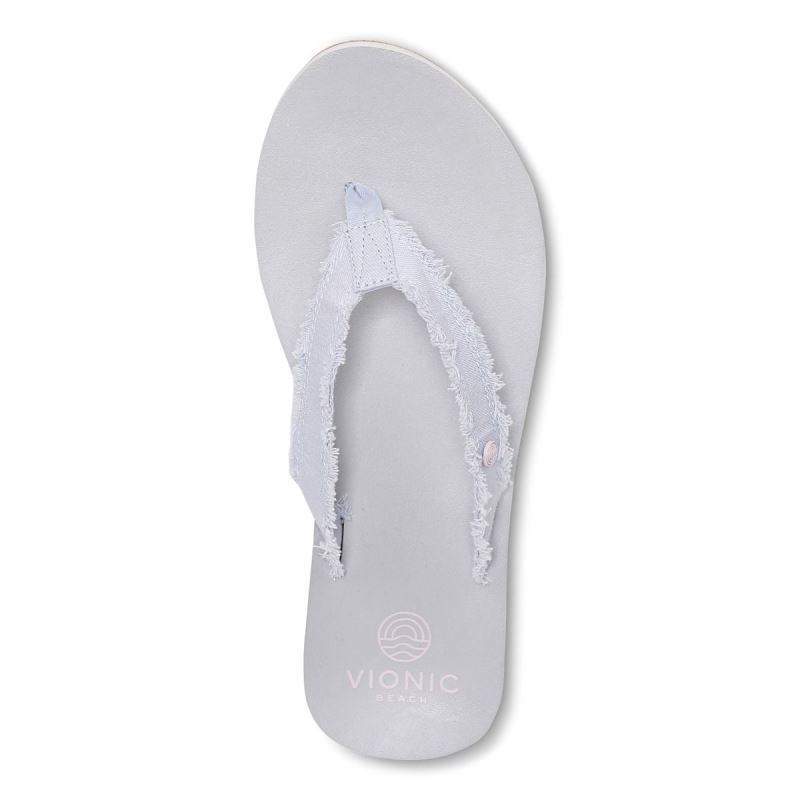 Vionic Unwind Puntera Post Sandal Azules | xmiVYP4w