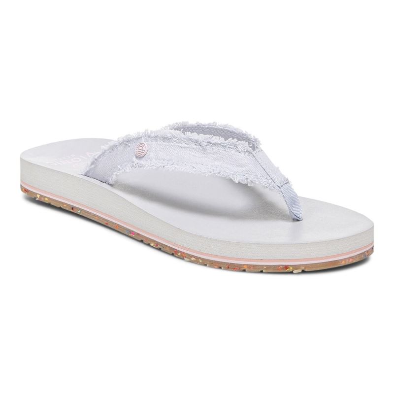 Vionic Unwind Puntera Post Sandal Azules | xmiVYP4w