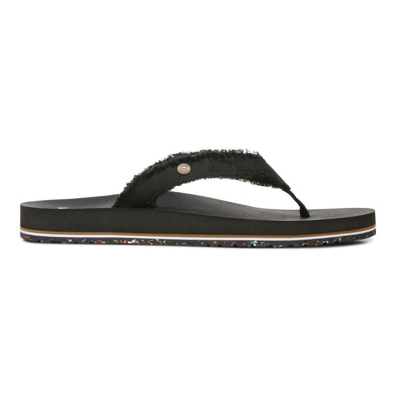Vionic Unwind Puntera Post Sandal Negros | cNyfVv4r