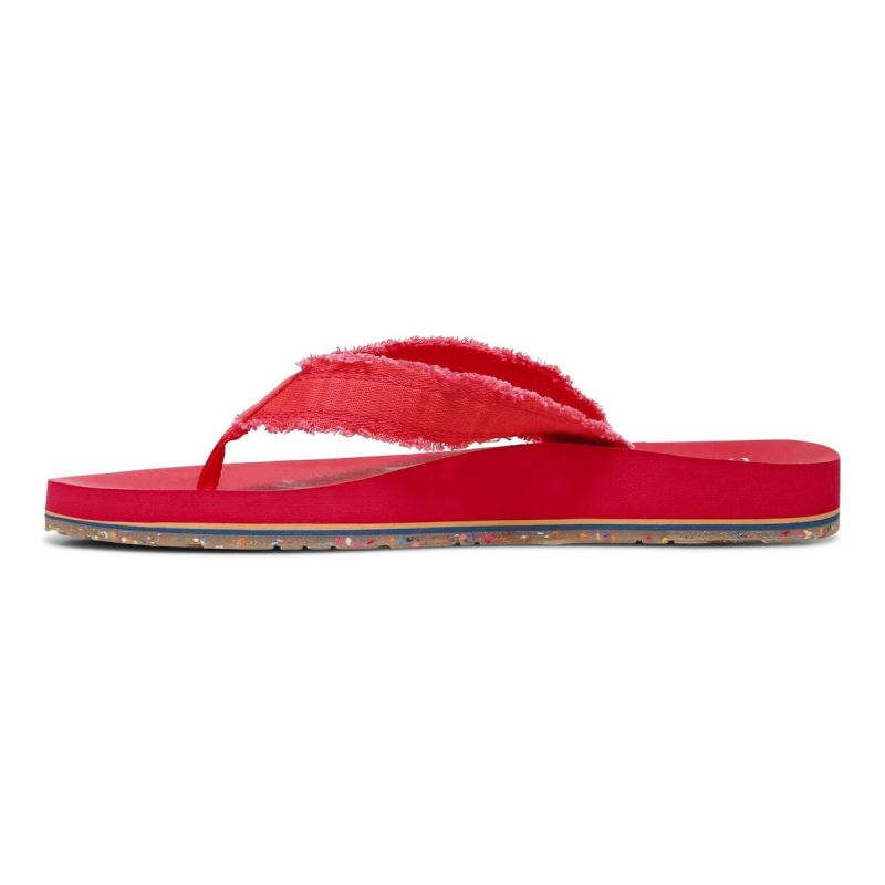 Vionic Unwind Puntera Post Sandal Rojos | HSLopcCd