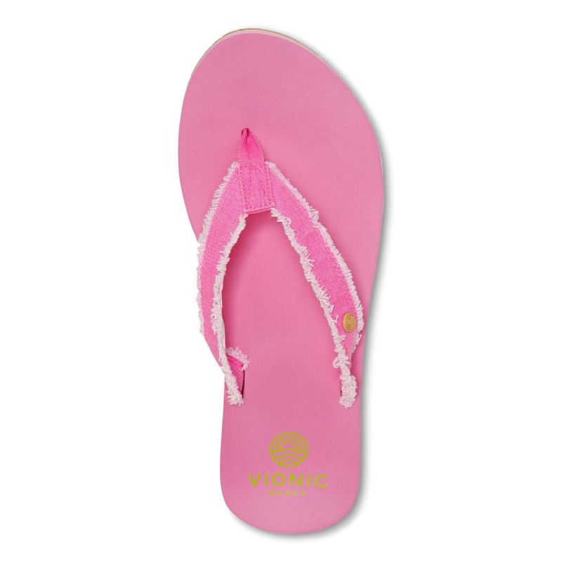 Vionic Unwind Puntera Post Sandal Rosas | FqWK4YF9