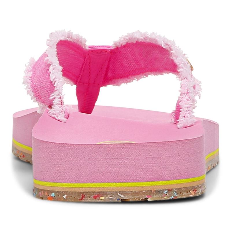 Vionic Unwind Puntera Post Sandal Rosas | FqWK4YF9