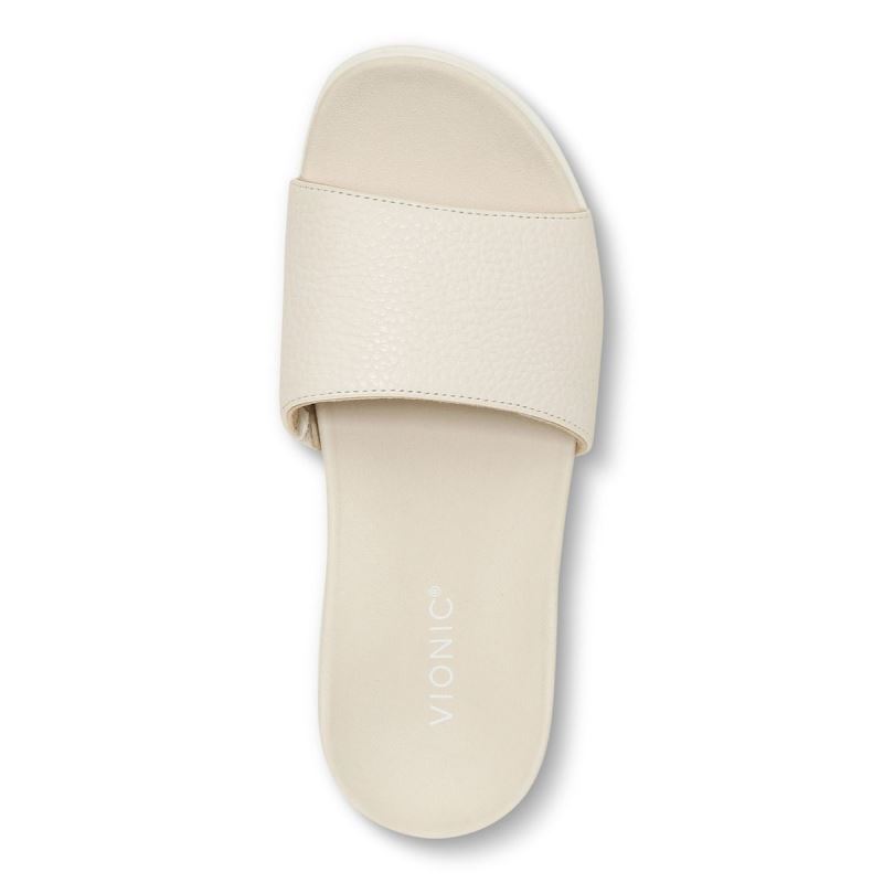 Vionic Val Chanclas Sandal Creme | UPN5B0Wj