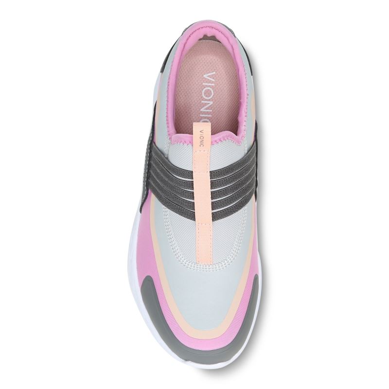 Vionic Vayda Slip On Sneaker Grises Rosas | p7amugZ9