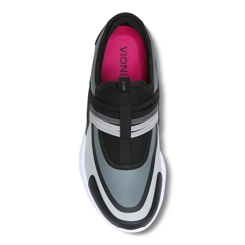 Vionic Vayda Slip On Sneaker Negros Grises | tUGEivWz