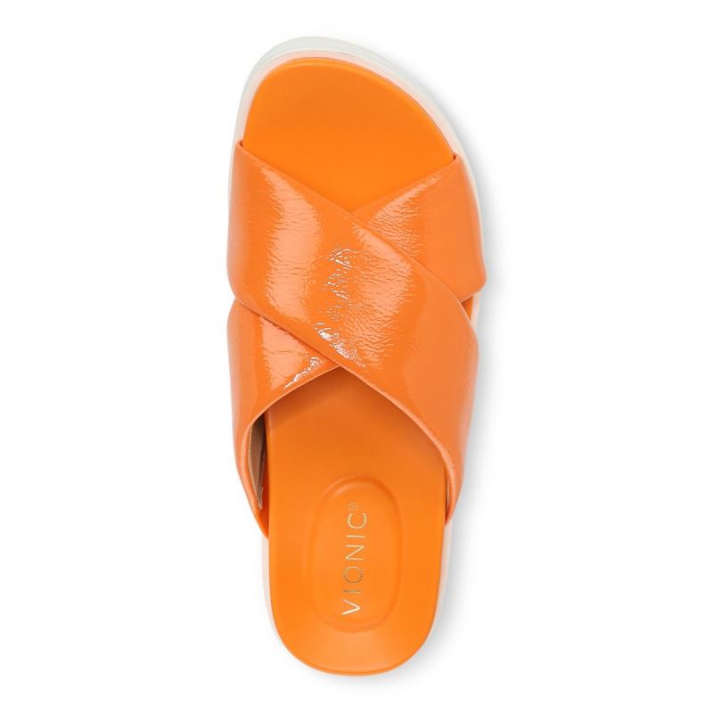 Vionic Vesta Flatform Lug Sandal Dorados | 1fxVwbnm