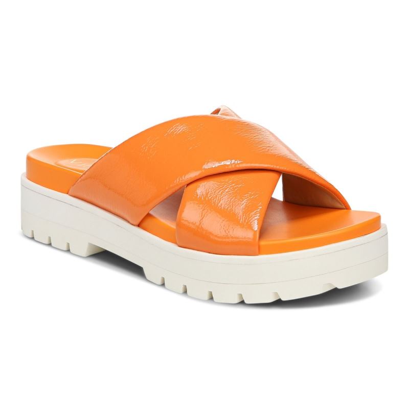 Vionic Vesta Flatform Lug Sandal Dorados | 1fxVwbnm