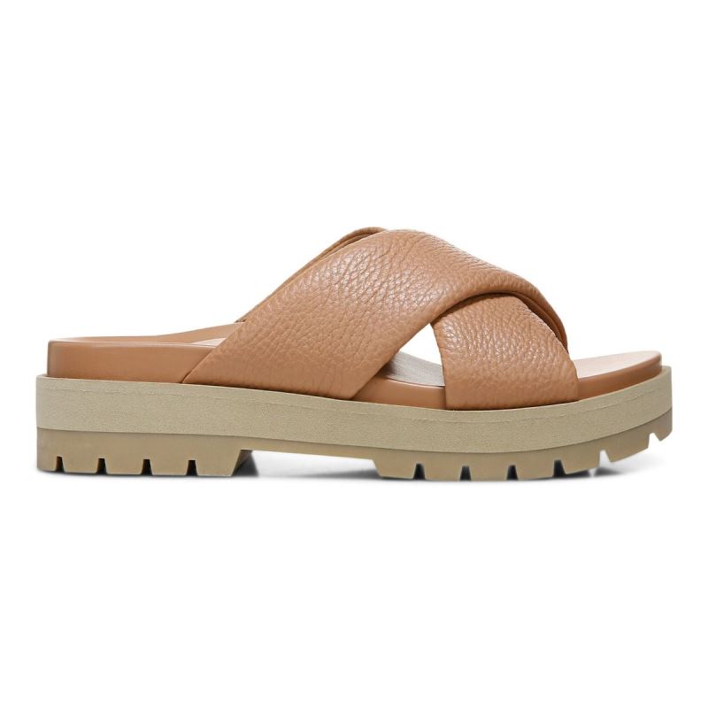 Vionic Vesta Flatform Lug Sandal Marrom | 1IdjIE74
