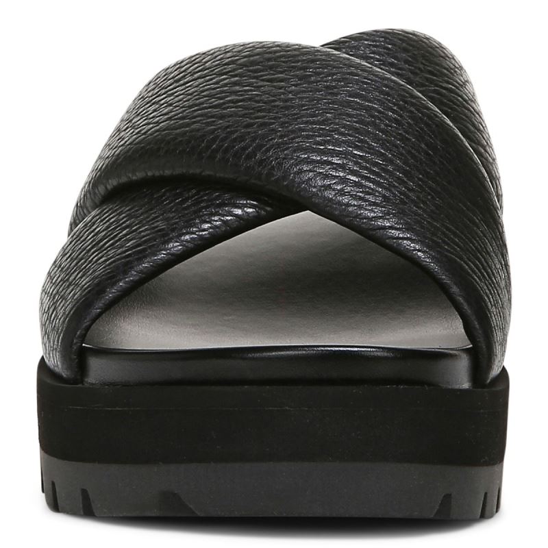 Vionic Vesta Flatform Lug Sandal Negros | 127Tadq6