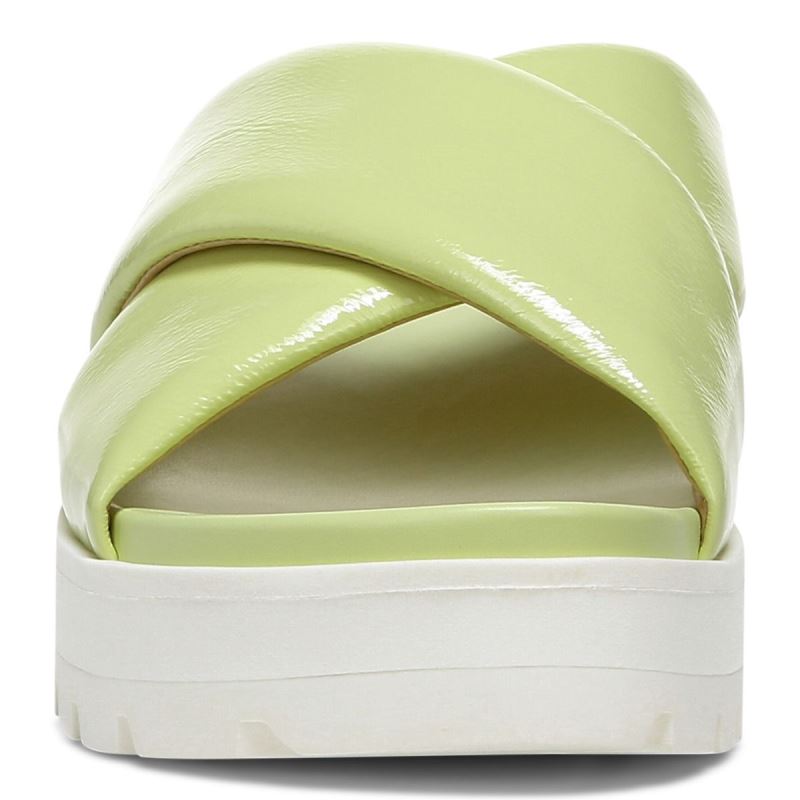Vionic Vesta Flatform Lug Sandal Verdes Claro | t4iymPib
