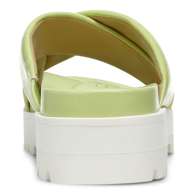 Vionic Vesta Flatform Lug Sandal Verdes Claro | t4iymPib